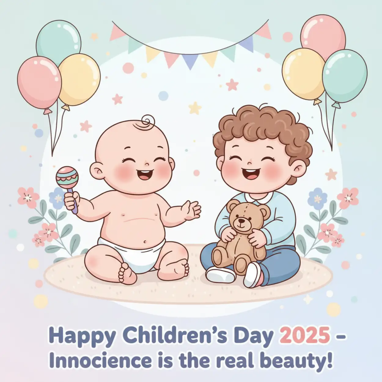 Free Download Happy Childrens Day 2025 Hd Wallpaper Free Download - High Quality Happy Childrens Day 2025 Image