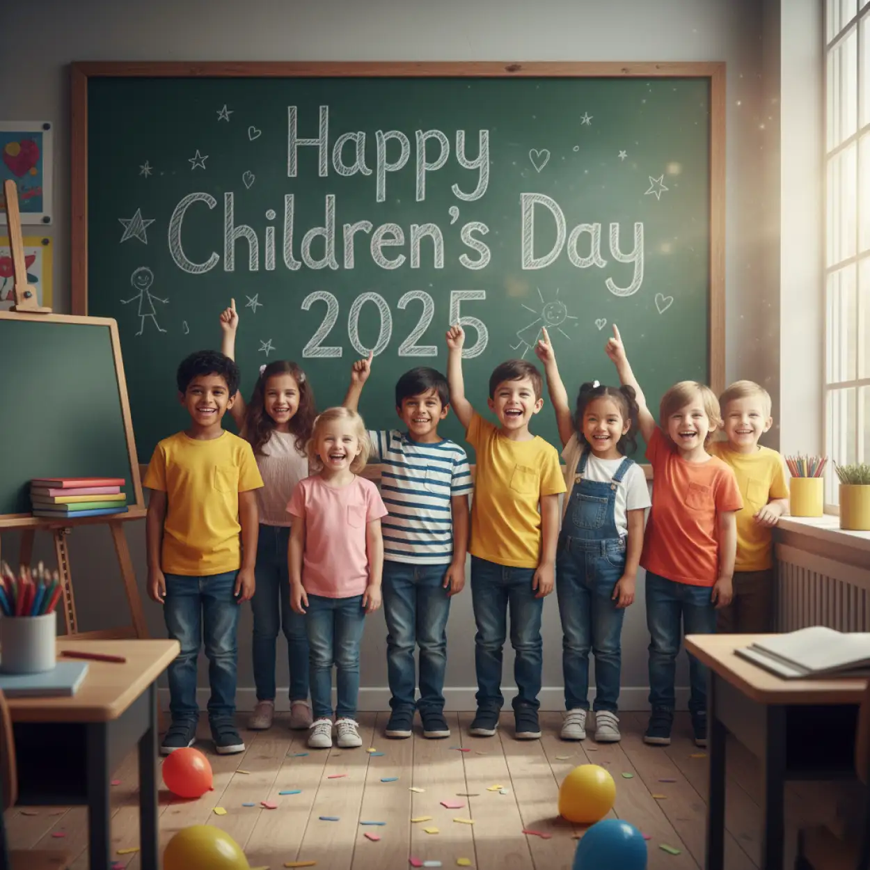 Free Download Happy Childrens Day 2025 Images With Quotes In English - High Quality Happy Childrens Day 2025 Image