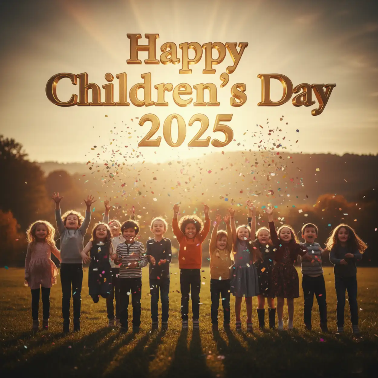 Free Download Happy Childrens Day 2025 Joyful Kids Celebration Image - High Quality Happy Childrens Day 2025 Image