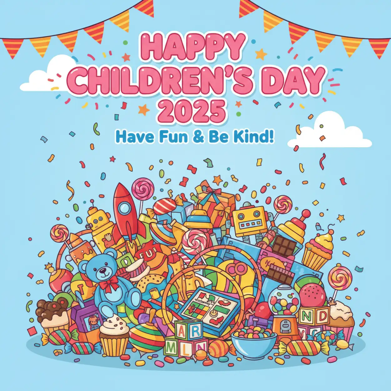 Free Download Happy Childrens Day 2025 Message For Son And Daughter - High Quality Happy Childrens Day 2025 Image