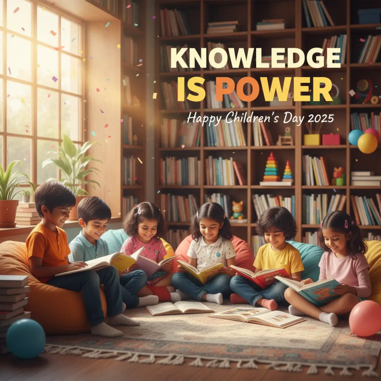 Free Download Happy Childrens Day 2025 Motivational Wishes - High Quality Happy Childrens Day 2025 Image