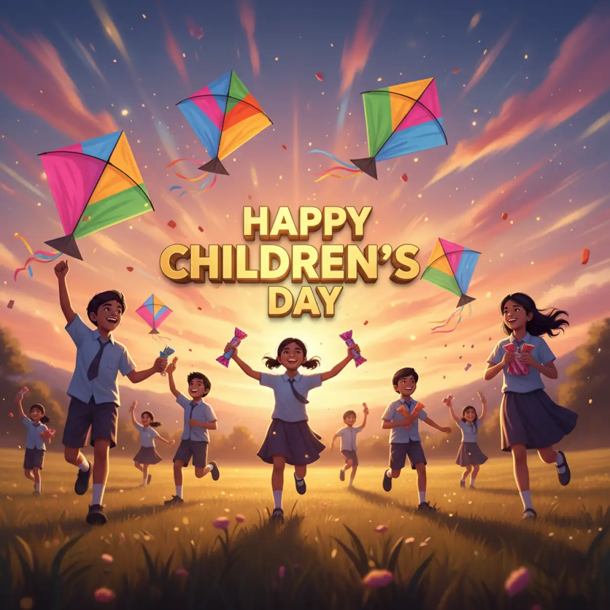 Free Download Happy Childrens Day 2025 Png Without Background - High Quality Happy Childrens Day PNG Image