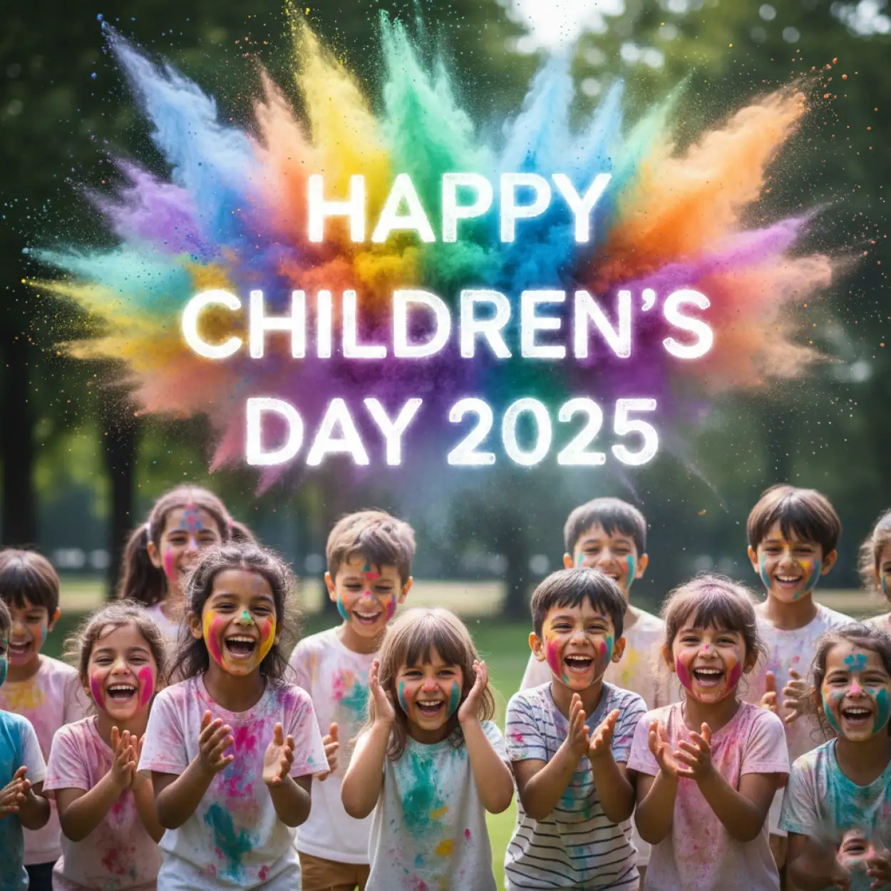 Free Download Happy Childrens Day 2025 Poster Background Free - High Quality Happy Childrens Day 2025 Background Image
