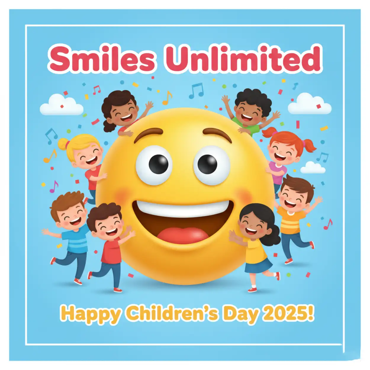 Free Download Happy Childrens Day 2025 Poster For Kindergarten And Preschool - High Quality Happy Childrens Day 2025 Image