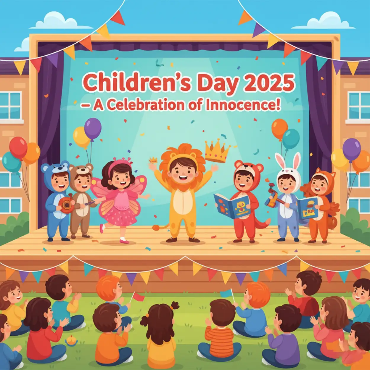 Free Download Happy Childrens Day 2025 Short Speech For Kids - High Quality Happy Childrens Day 2025 Image