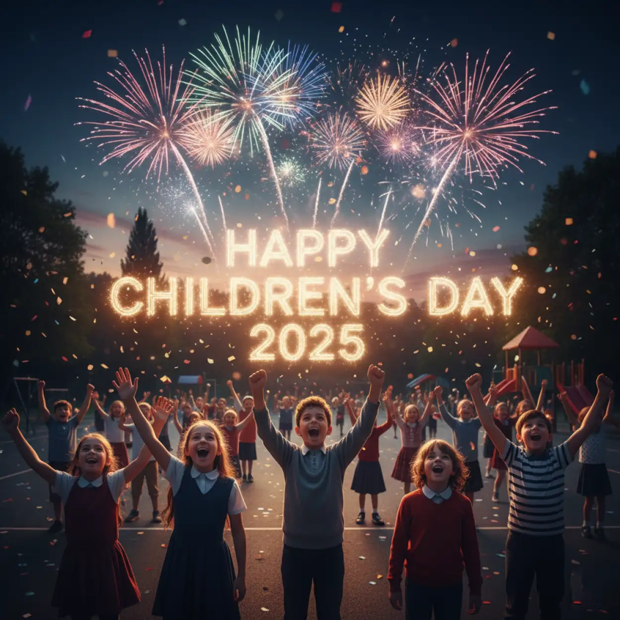 Free Download Happy Childrens Day 2025 Social Media Post Png - High Quality Happy Childrens Day 2025 Transparent PNG