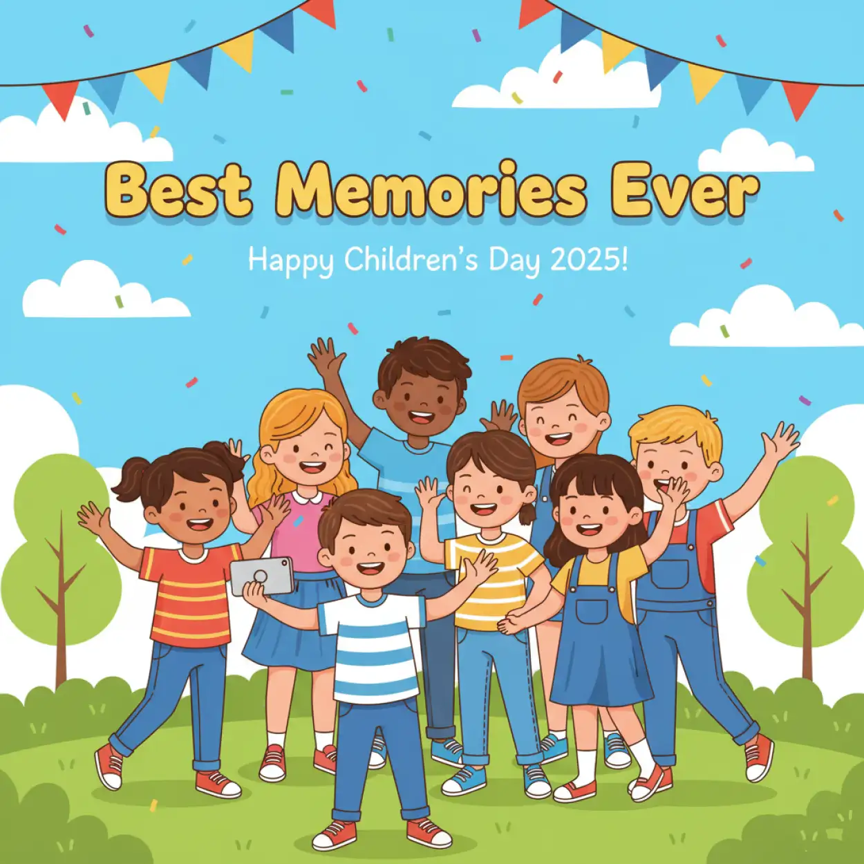 Free Download Happy Childrens Day 2025 Special Thoughts For Kids - High Quality Happy Childrens Day 2025 Image
