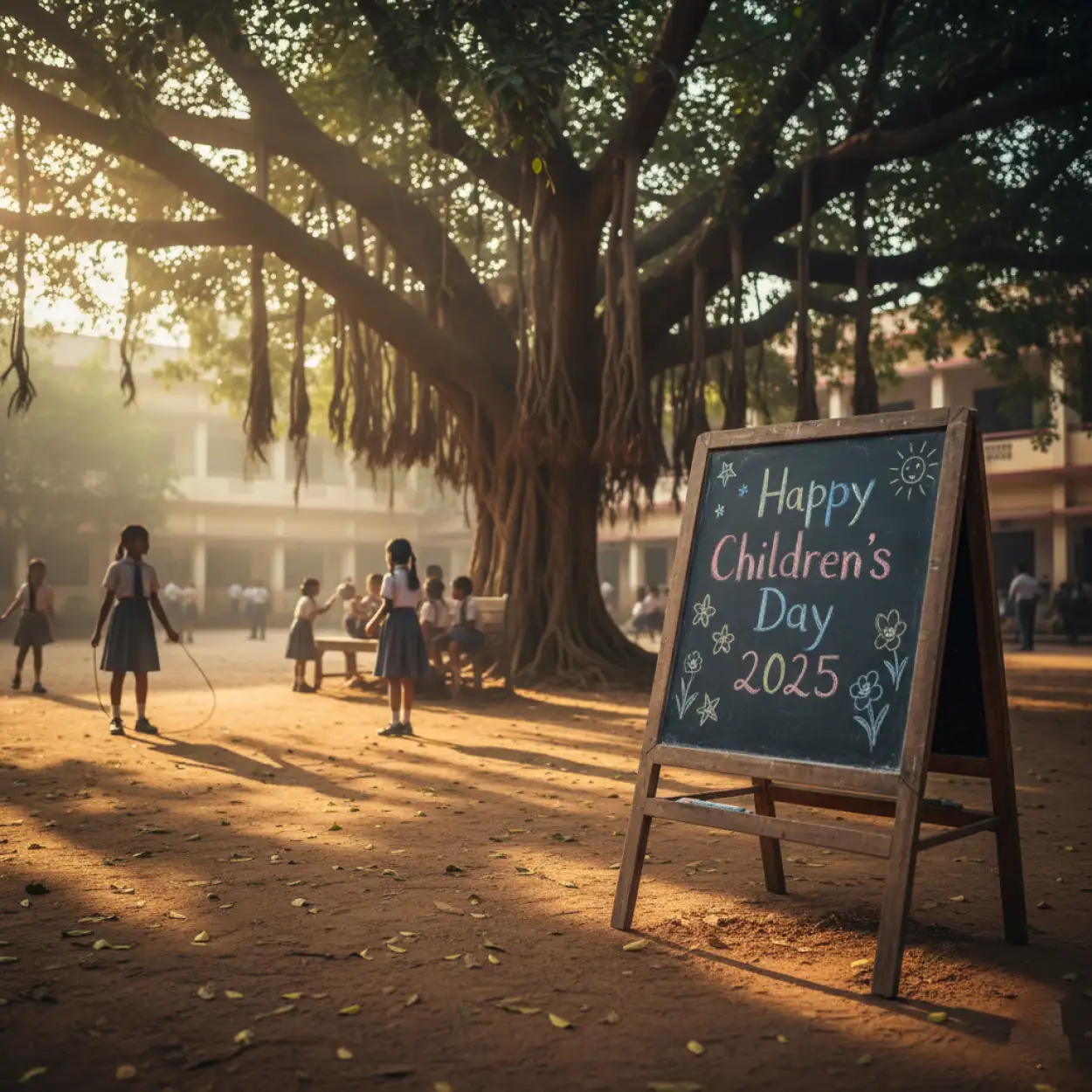 Free Download Happy Childrens Day 2025 Theme Poster Design - High Quality Happy Childrens Day 2025 Image