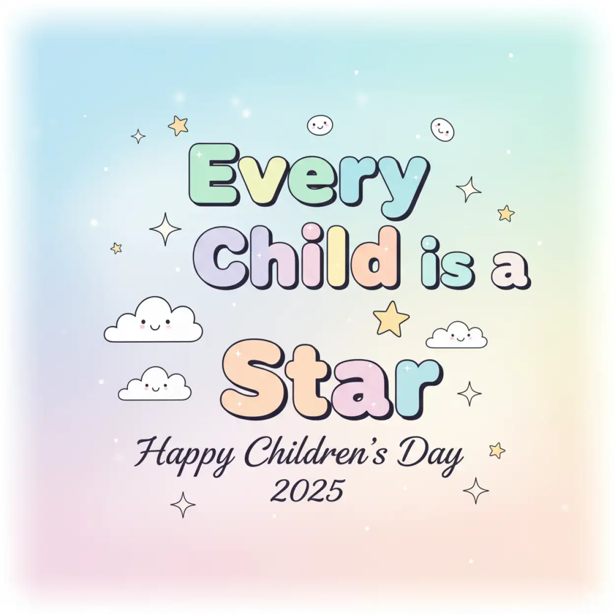 Free Download Happy Childrens Day 2025 Vector Background For Photoshop - High Quality Happy Childrens Day 2025 Background Image