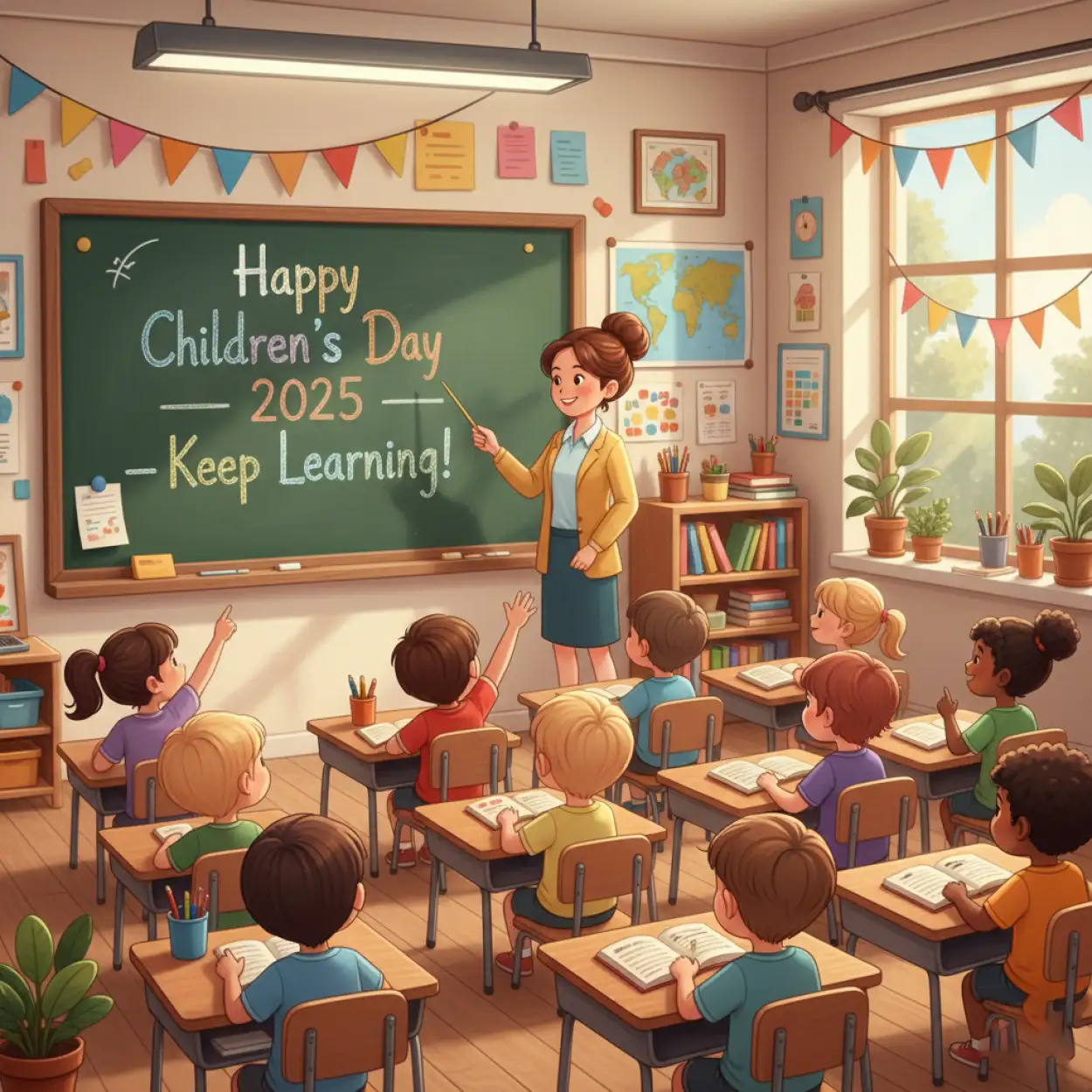 Free Download Happy Childrens Day 2025 Video Background Animation Hd - High Quality Happy Childrens Day 2025 Background Image