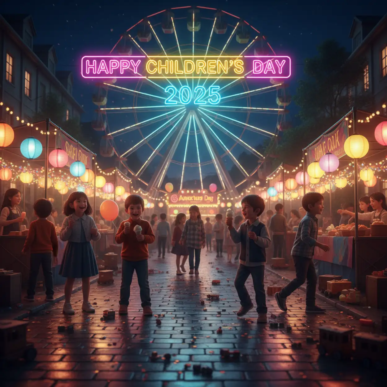 Free Download Happy Childrens Day 2025 Wishes In Hindi - High Quality Happy Childrens Day 2025 Image