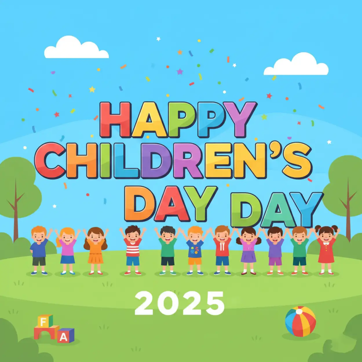 Free Download Happy Childrens Day 2025 Youtube Video Ideas - High Quality Happy Childrens Day 2025 Background Image