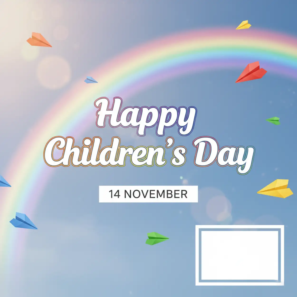 Free Download Happy Childrens Day Card Design Editable Template For Canva - High Quality Happy Childrens Day Background
