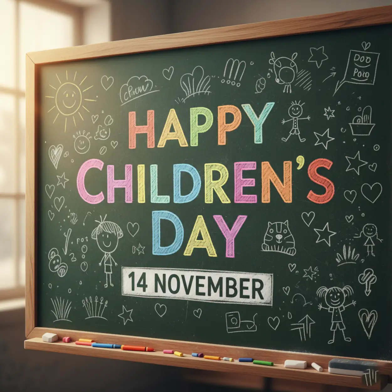 Free Download Happy Childrens Day Png Transparent Background For Poster Design - High Quality Happy Childrens Day Transparent PNG