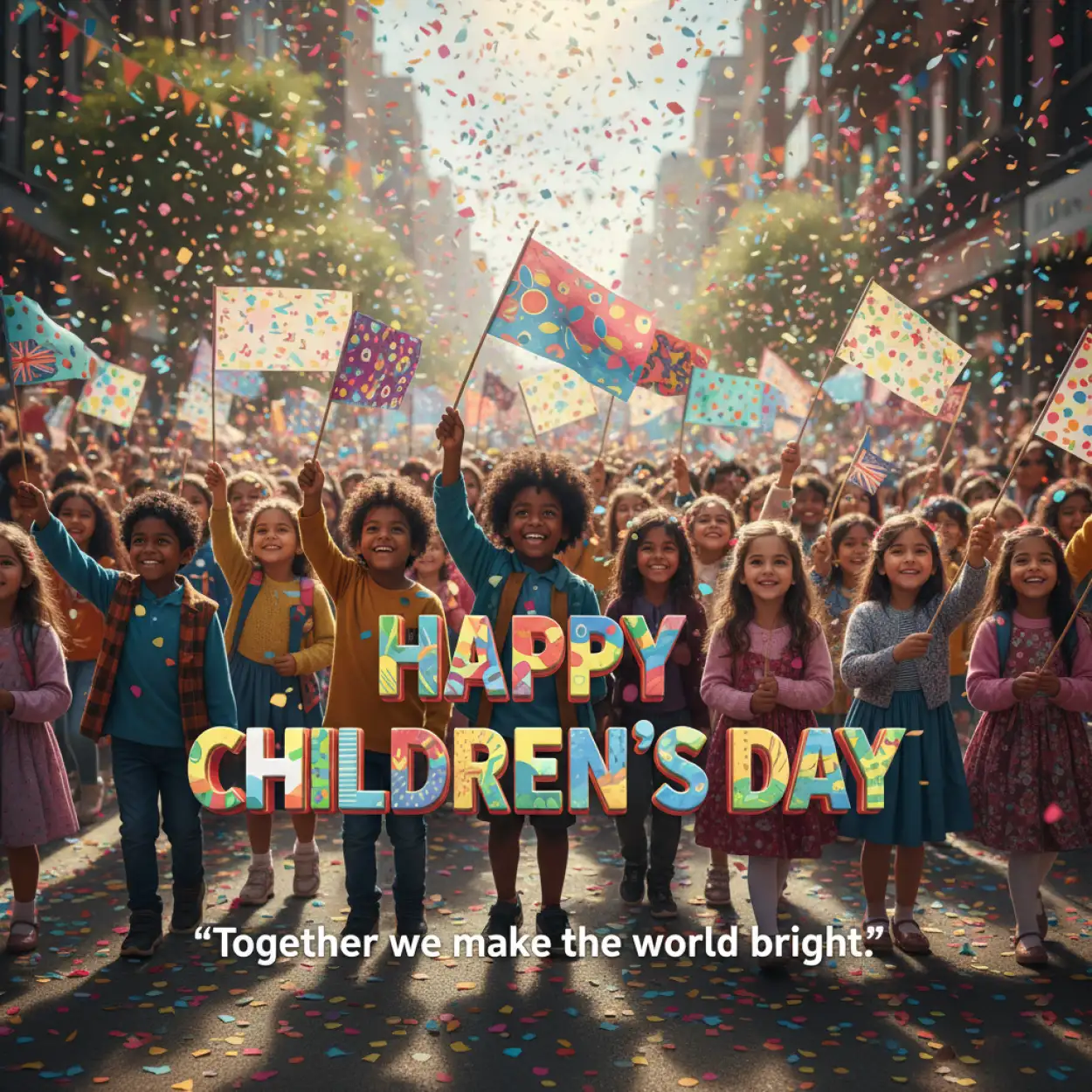 Free Download Happy Childrens Day Quotes With Beautiful Background - High Quality Happy Childrens Day Quotes Background