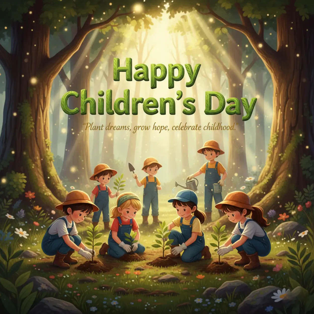 Free Download Happy Childrens Day Quotes With Cartoon Kids Images - High Quality Happy Childrens Day Quotes Background