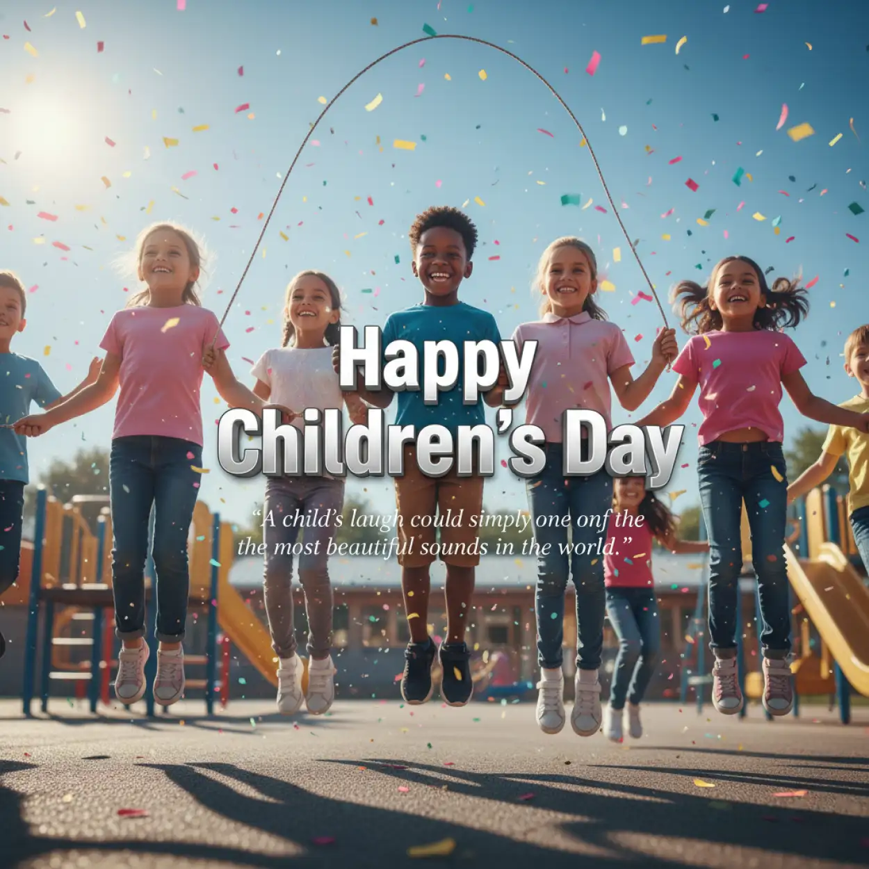 Free Download Happy Childrens Day Quotes With Kids Playing Images - High Quality Happy Childrens Day Quotes Background