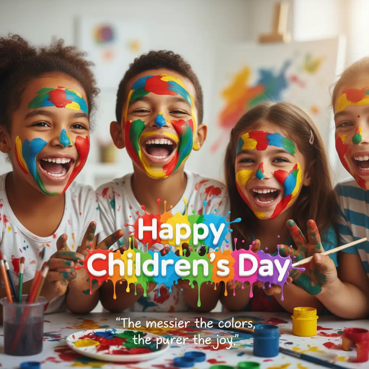 Free Download Happy Childrens Day Quotes With School Background - High Quality Happy Childrens Day Quotes Background