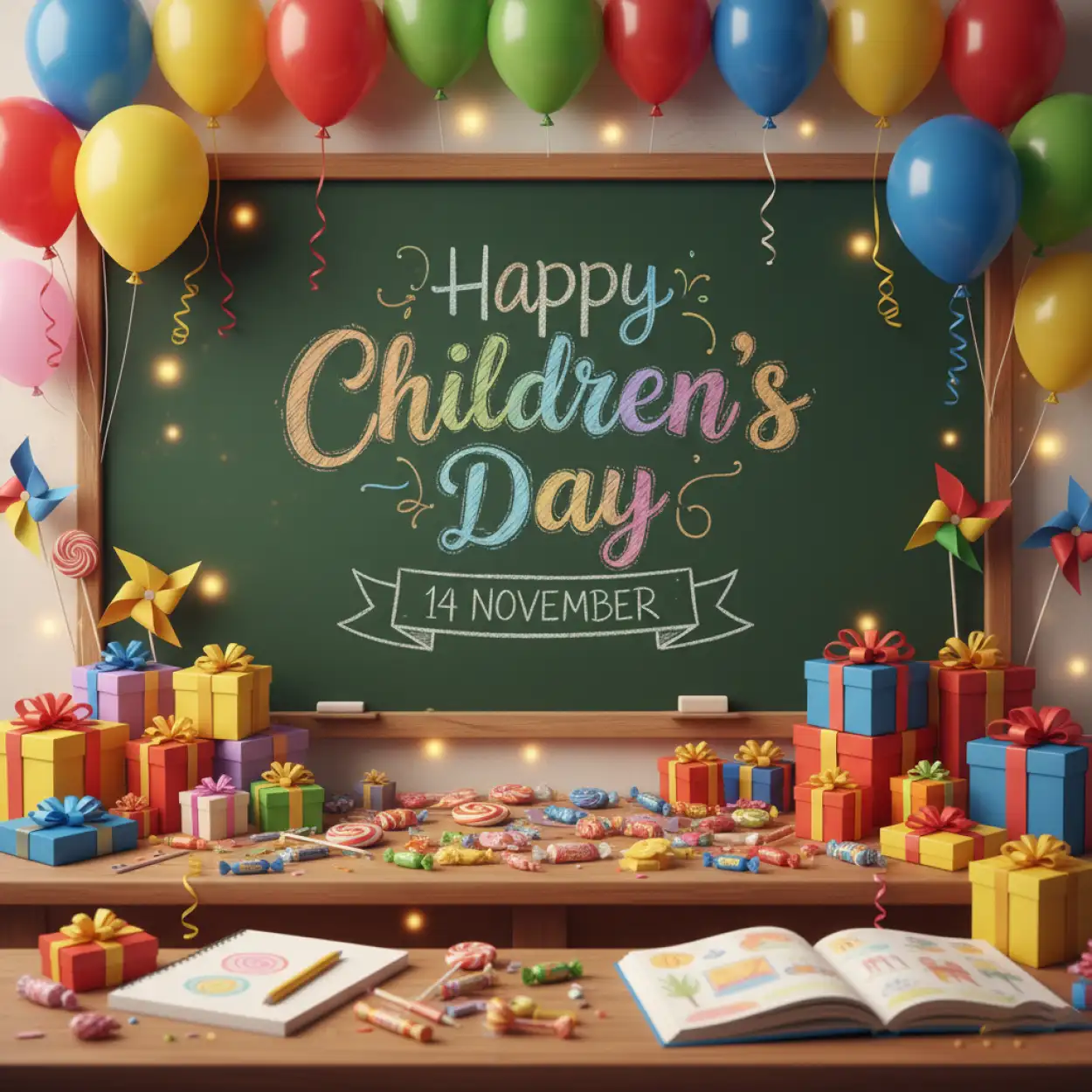 Free Download Happy Childrens Day Wishes From Teacher To Students - High Quality Happy Childrens Day Image