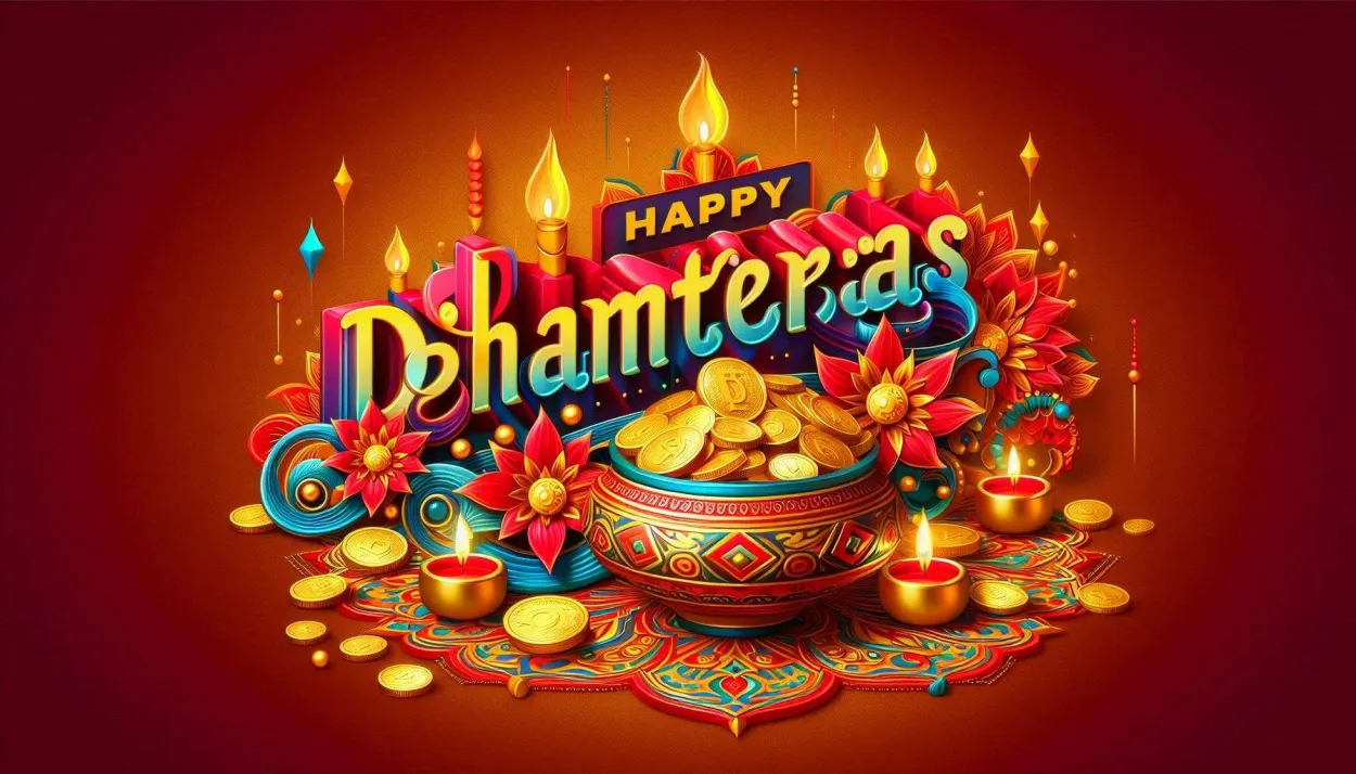 Free Download Happy Dhanteras 2024 Greetings For Social Media Platforms - High Quality Happy Dhanteras Background