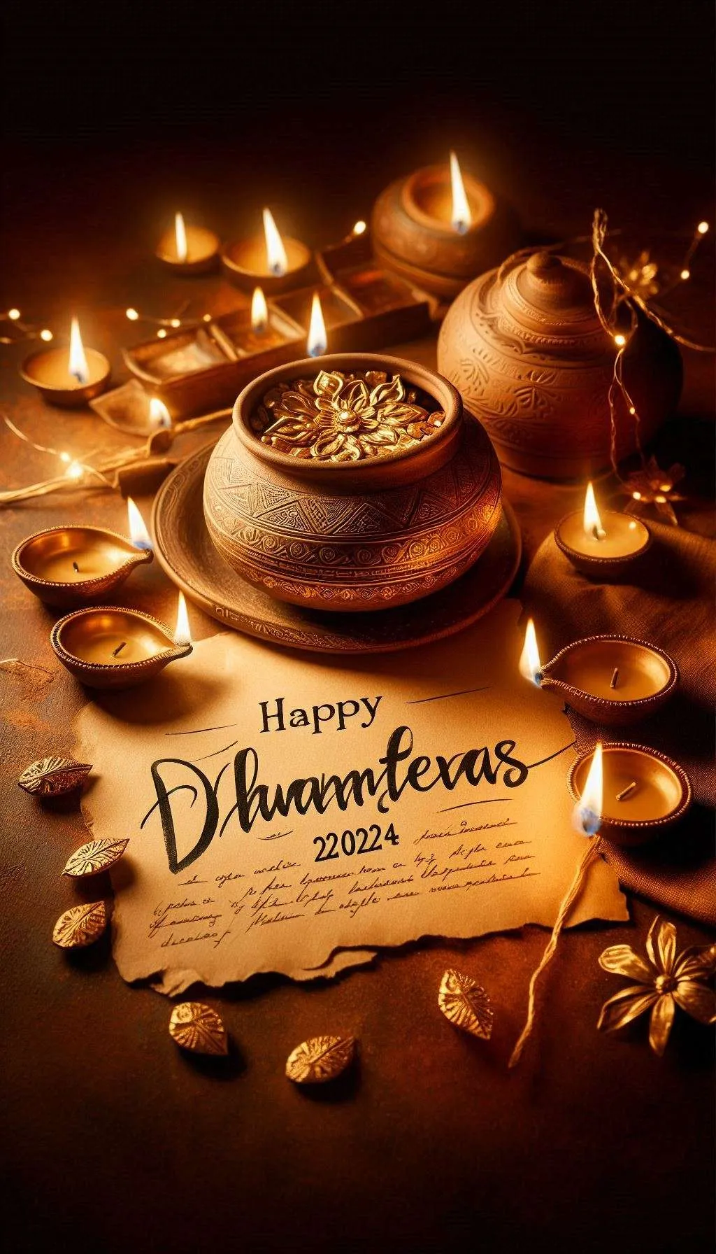 Free Download Happy Dhanteras 2024 Social Media Post Ideas - High Quality Happy Dhanteras Background