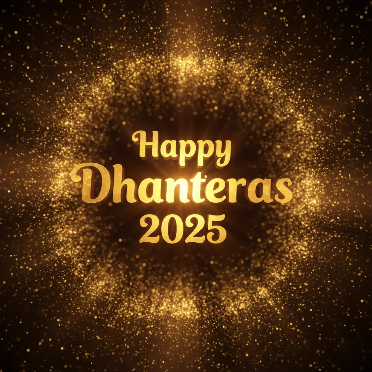 Free Download Happy Dhanteras 2025 3d Text Image Design - High Quality Happy Dhanteras 2025 Background