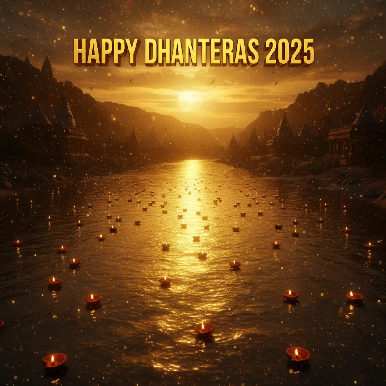 Free Download Happy Dhanteras 2025 Greeting Card Png - High Quality Happy Dhanteras 2025 PNG Image