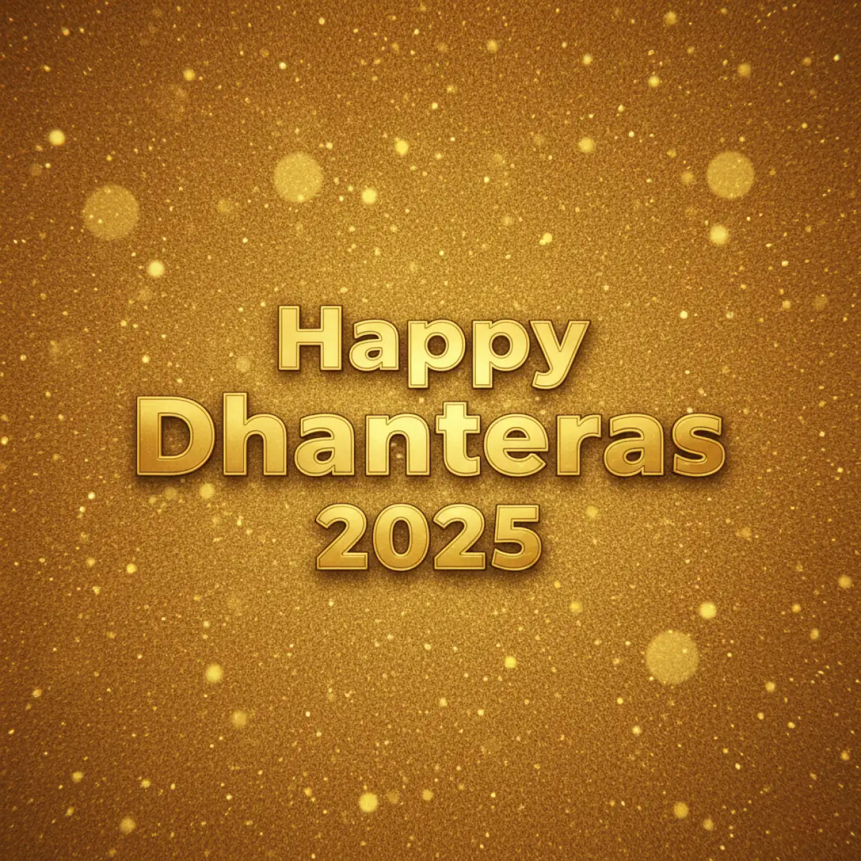 Free Download Happy Dhanteras 2025 Wishes With Gold Theme - High Quality Happy Dhanteras 2025 Background
