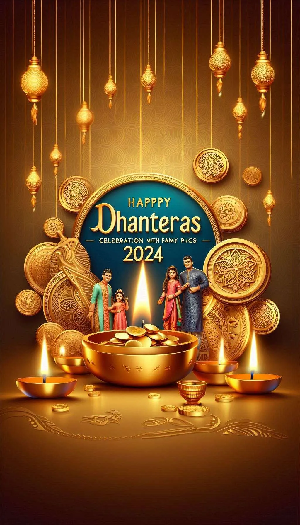 Free Download Happy Dhanteras Wishes 2024 For Facebook And Instagram - High Quality Happy Dhanteras Background