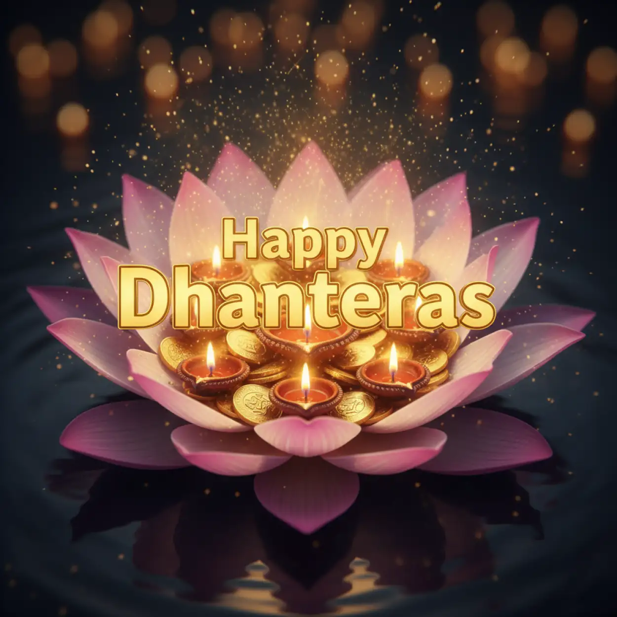 Free Download Happy Dhanteras Wishes Video Editing Template - High Quality Happy Dhanteras Background