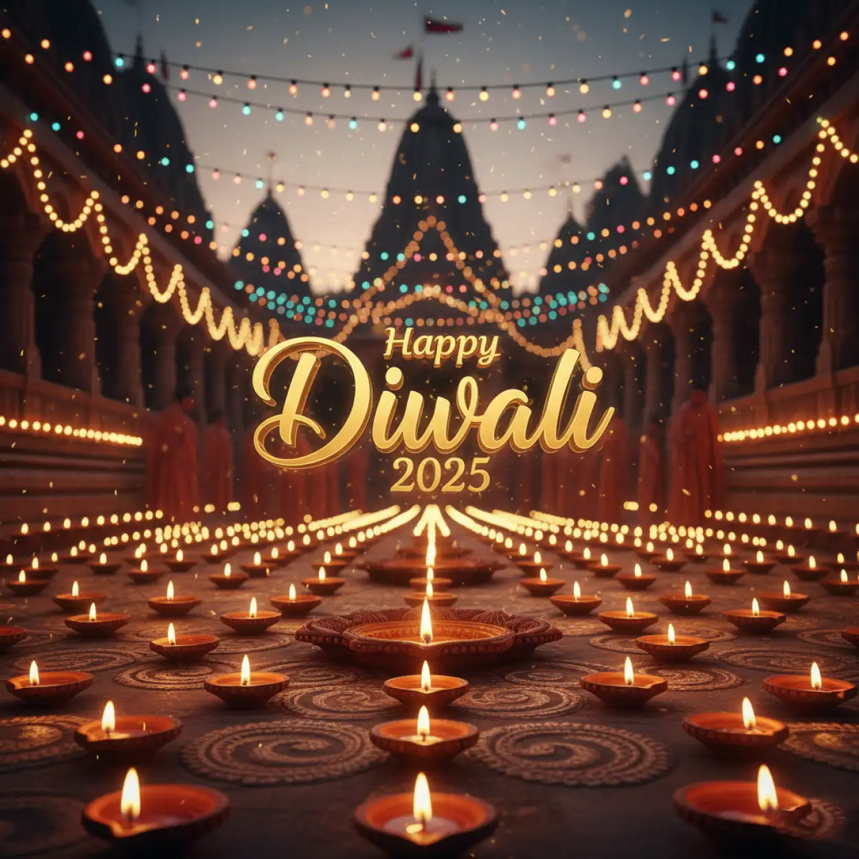 Free Download Happy Diwali 2025 Wishes Banner For Business Promotion - High Quality Happy Diwali 2025 Background