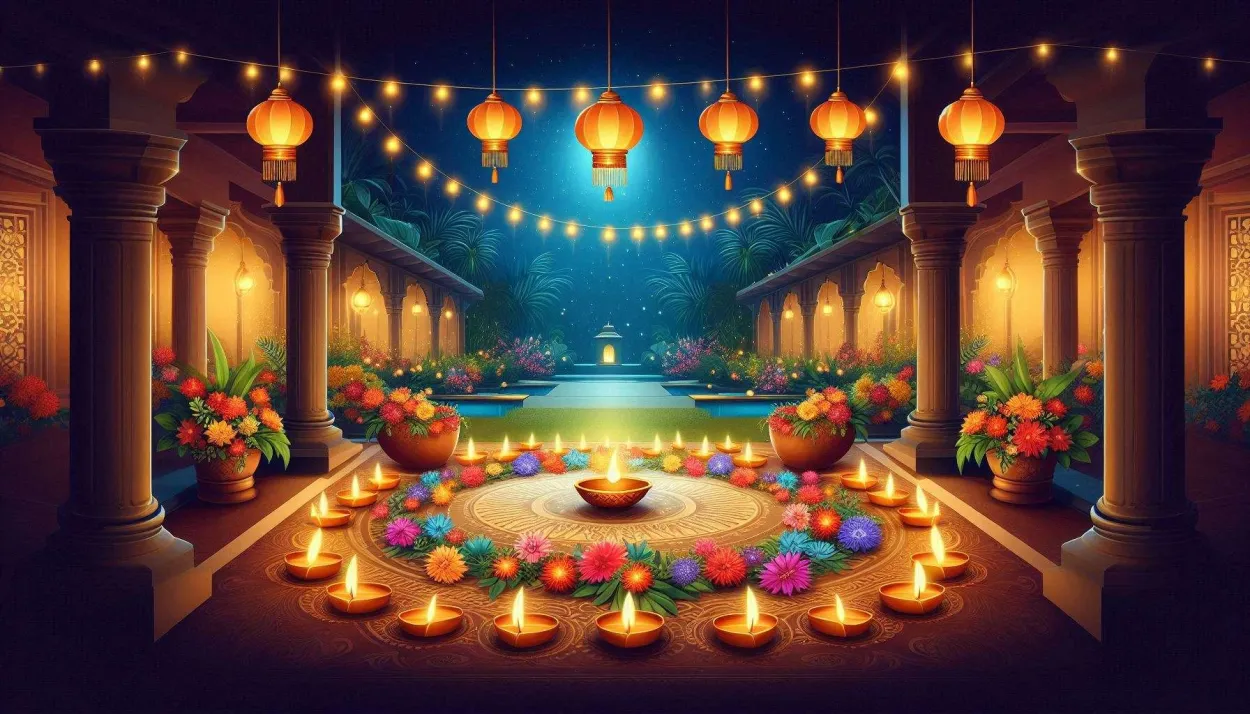 Free Download Happy Diwali For Home Decoration 2024 - High Quality Happy Diwali Background