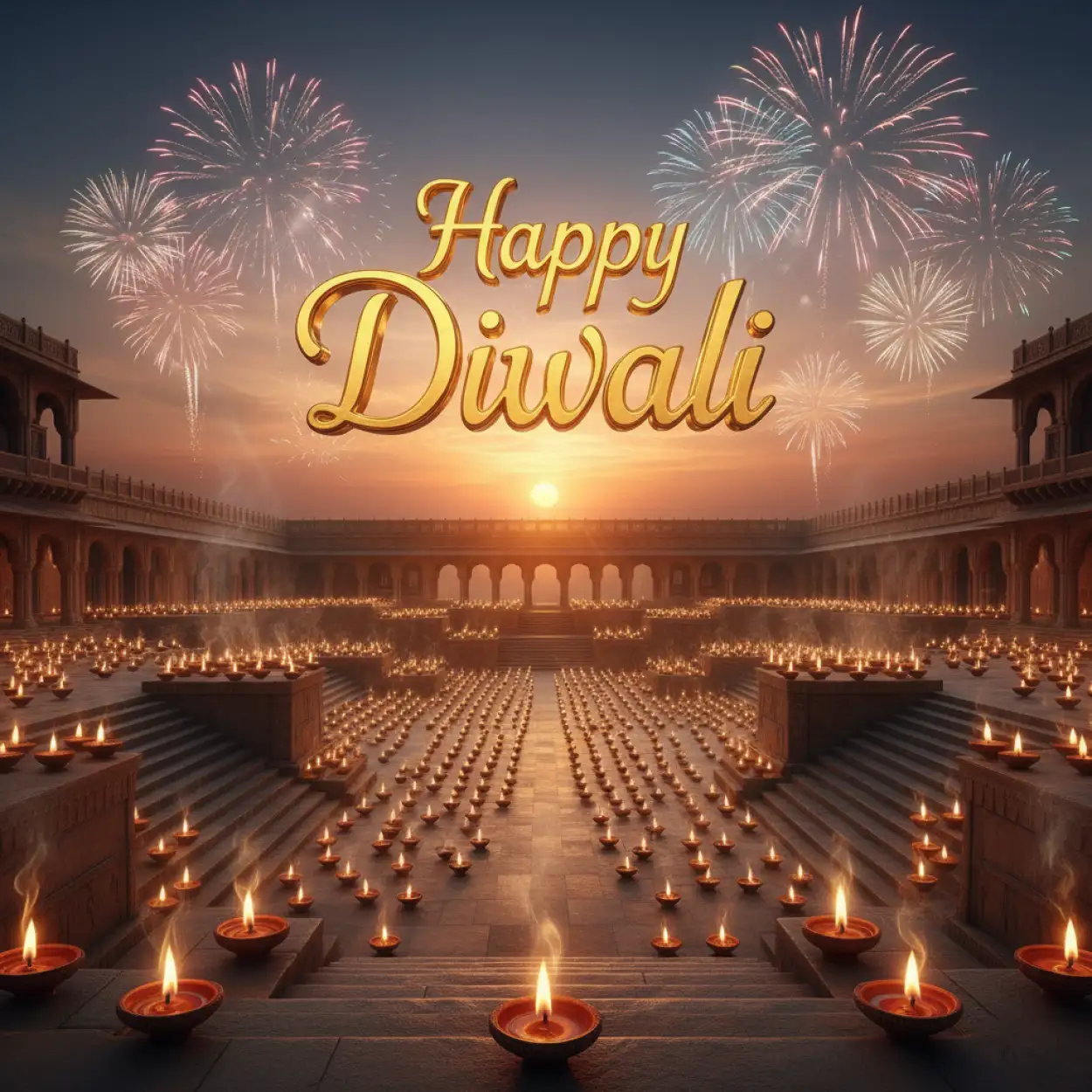 Free Download Happy Diwali Greetings 2025 In Gujarati - High Quality Happy Diwali Greetings 2025 Background