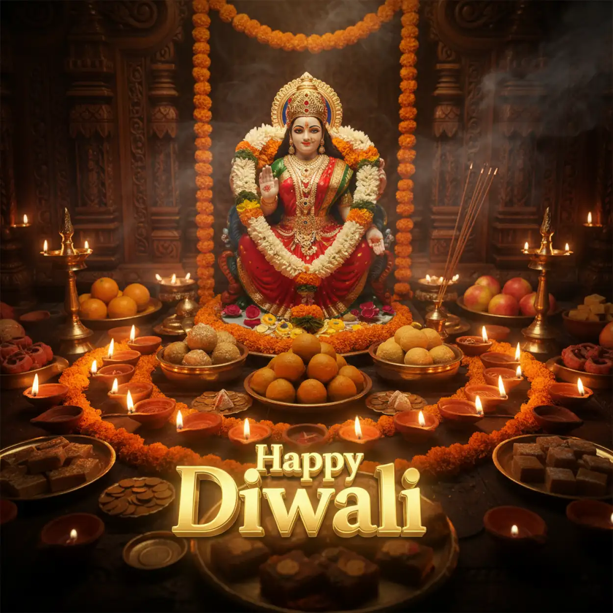 Happy Diwali Hd Picture With Lakshmi Ganesh Blessings - Royalty Free Happy Diwali With Lakshmi Image | Pngmagic Free Download Happy Diwali Hd Picture With Lakshmi Ganesh Blessings - High Quality Happy Diwali With Lakshmi Background