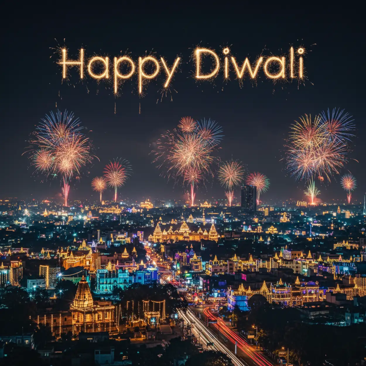 Happy Diwali Image With Home Decoration Lights And Flower Garlands - Royalty Free Happy Diwali Image | Pngmagic Free Download Happy Diwali Image With Home Decoration Lights And Flower Garlands - High Quality Happy Diwali Background