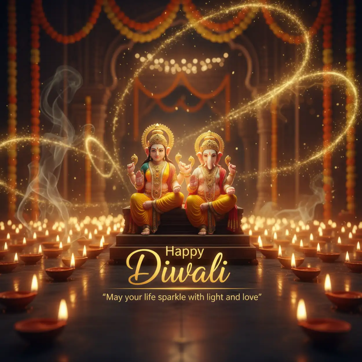 Free Download Happy Diwali Messages With Deep Inspirational Lines - High Quality Happy Diwali With Quotes Background