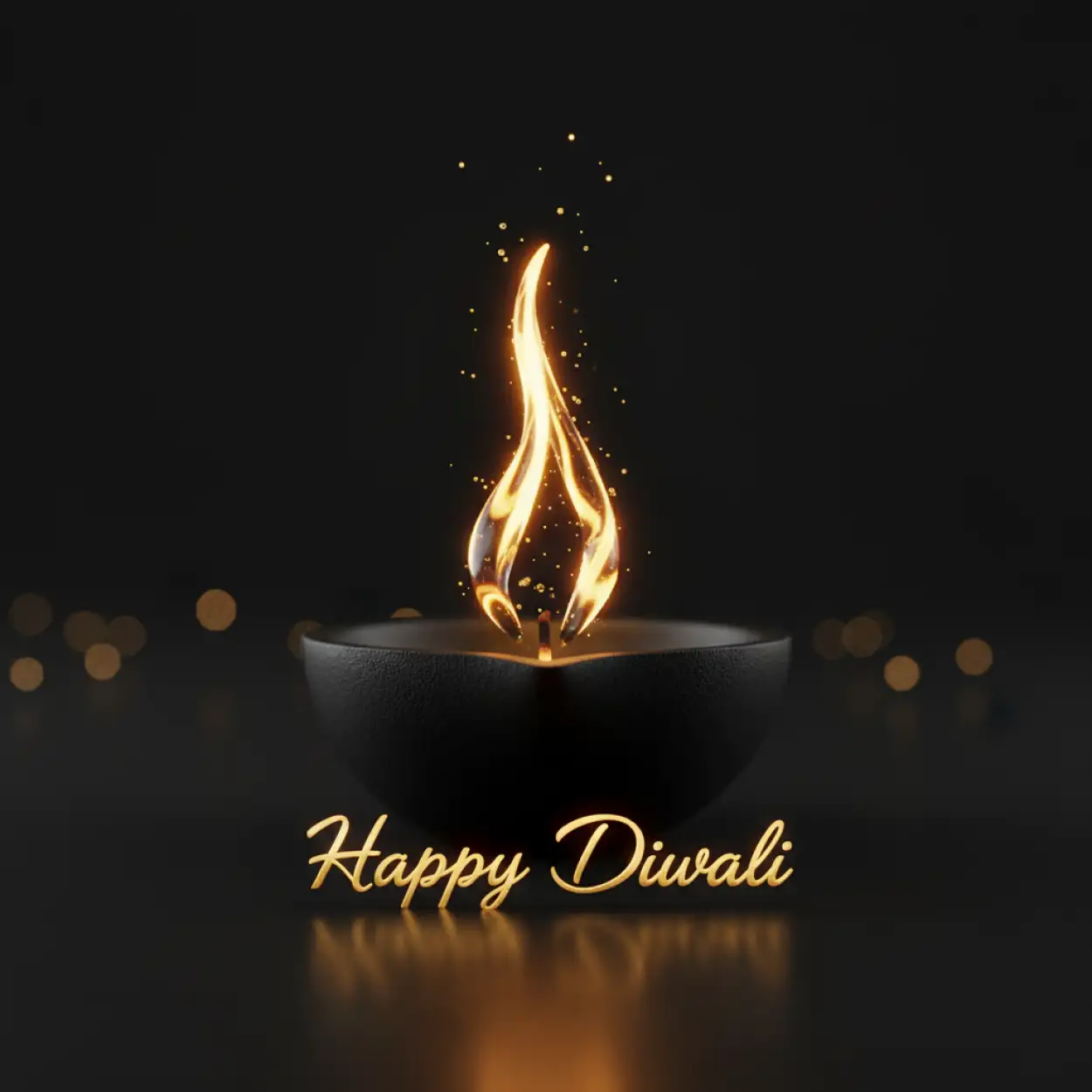 Free Download Happy Diwali Photo Of Group Celebration With Fireworks At Night - High Quality Happy Diwali Background