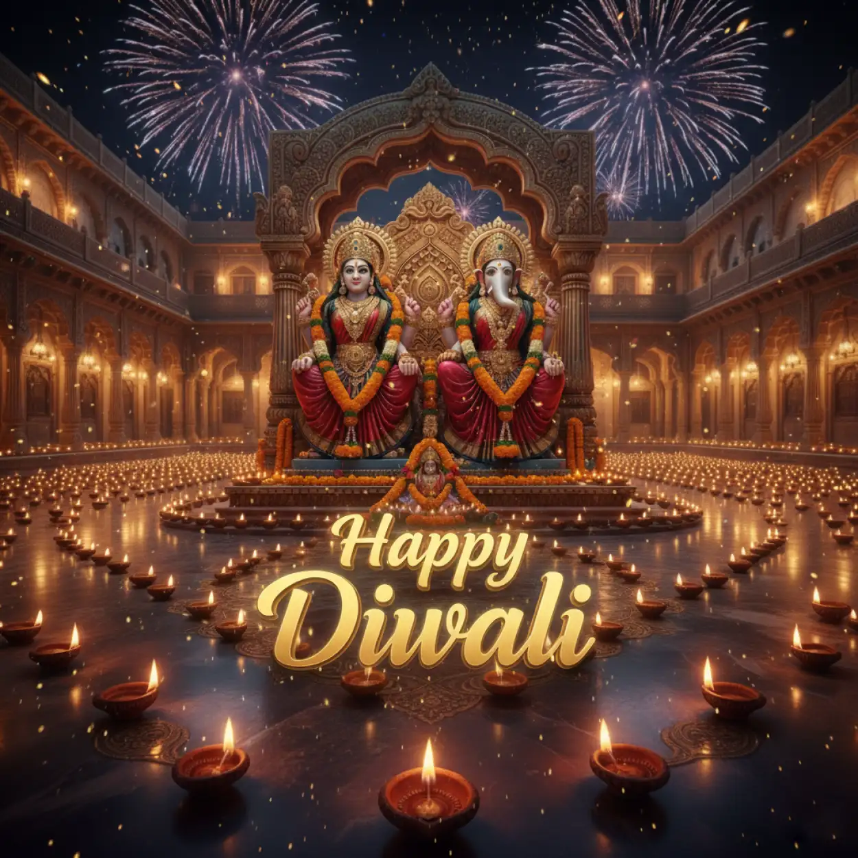 Happy Diwali Wallpaper With Lakshmi And Diyas - Royalty Free Happy Diwali With Lakshmi Image | Pngmagic Free Download Happy Diwali Wallpaper With Lakshmi And Diyas - High Quality Happy Diwali With Lakshmi Background