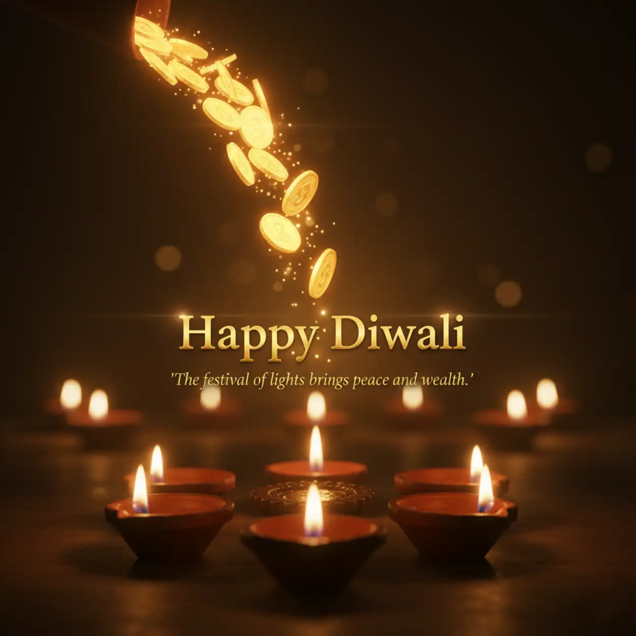 Free Download Happy Diwali Wishes With Peace And Joy Quotes - High Quality Happy Diwali With Quotes Background