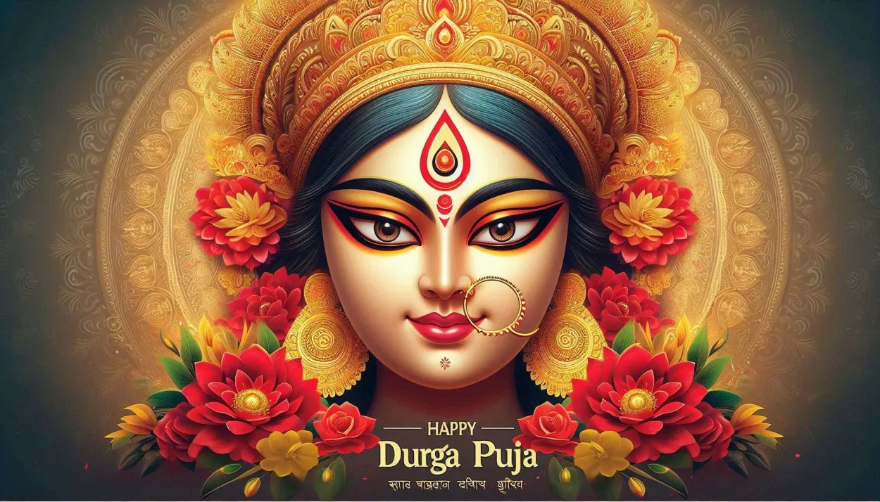 Free Download Happy Durga Puja Images With Maa Durga 2024 - High Quality Happy Durga Puja Background