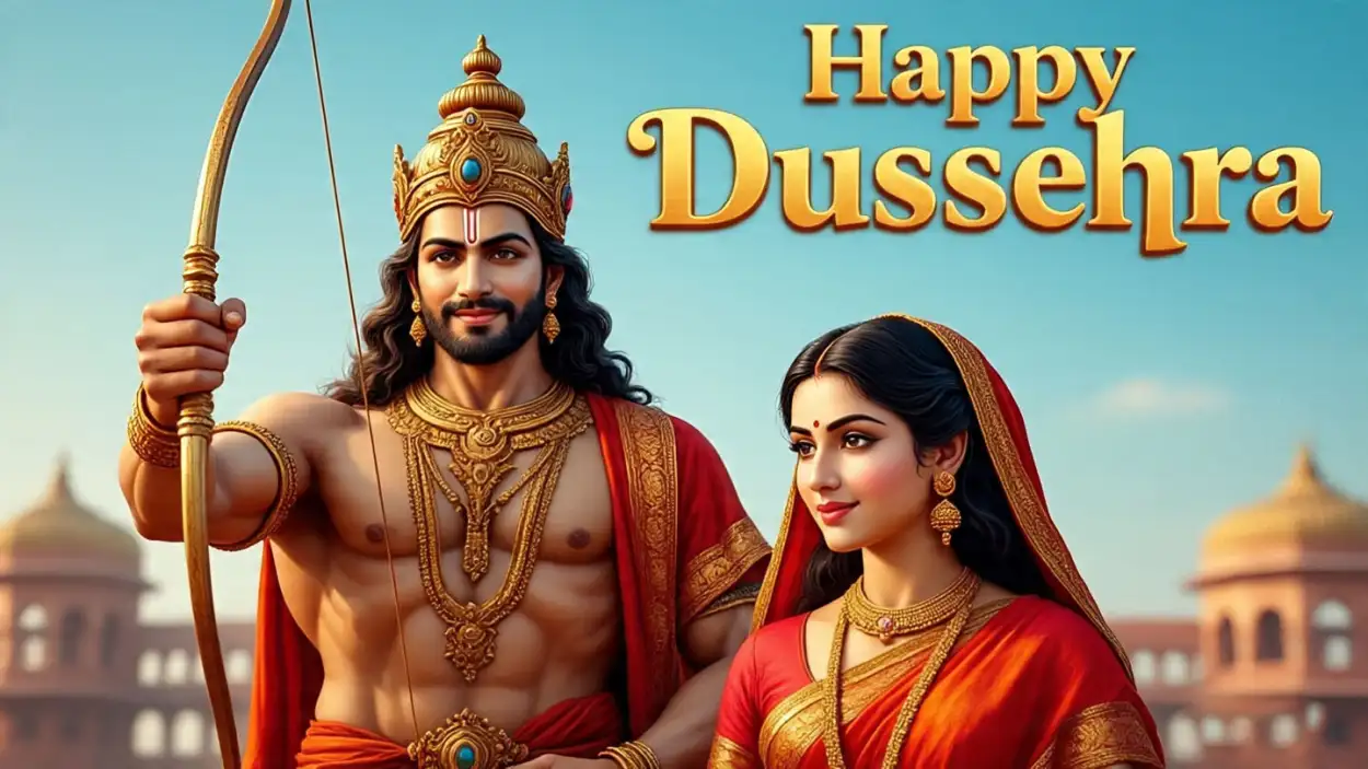Free Download Happy Dussehra 3d Text Image Download - High Quality Happy Dussehra Background