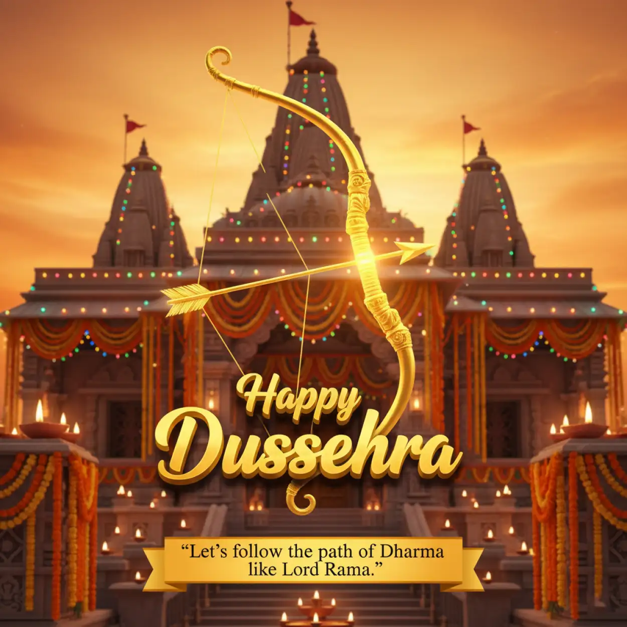 Free Download Happy Dussehra Quotes With Victory Of Good Over Evil - High Quality Happy Dussehra With Quotes Background