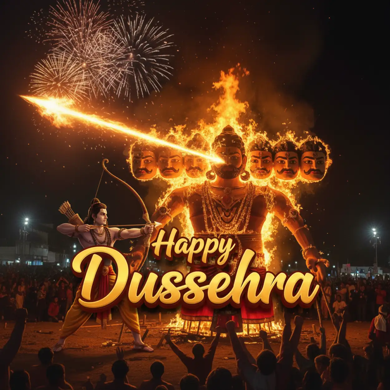 Free Download Happy Dussehra Ravana Effigy Photo - High Quality Happy Dussehra Image