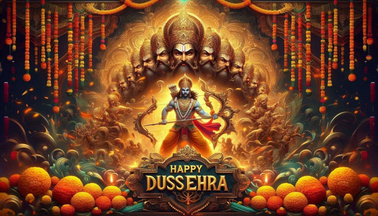 Free Download Happy Dussehra Wishes Images 2024 - High Quality Happy Dussehra Background