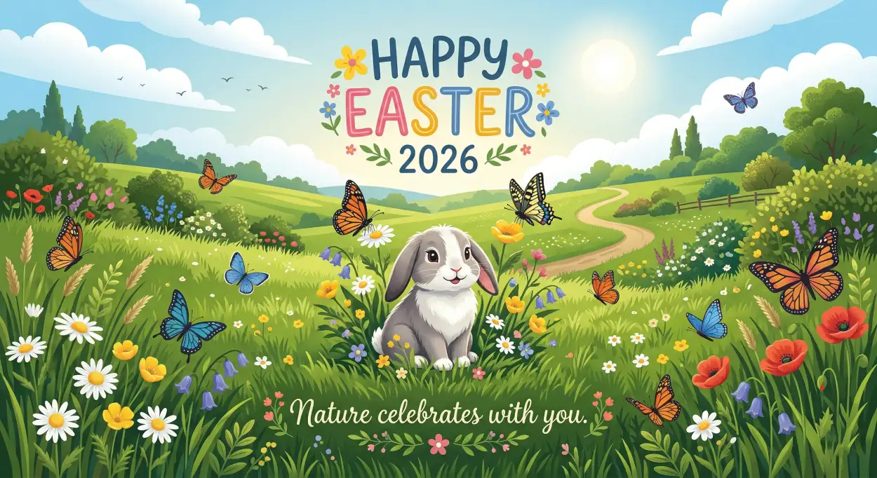 Free Download Happy Easter 2026 Greeting Card Messages - High Quality Happy Easter 2026 Image