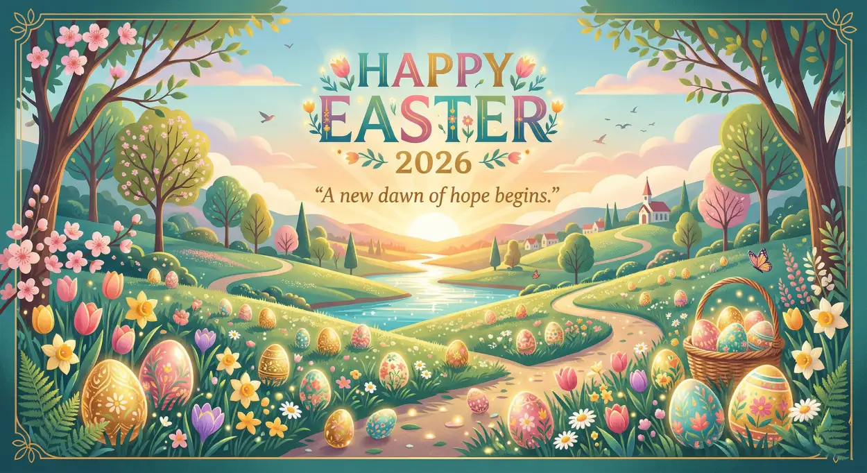 Free Download Happy Easter 2026 Religious Cards - High Quality Happy Easter 2026 Image