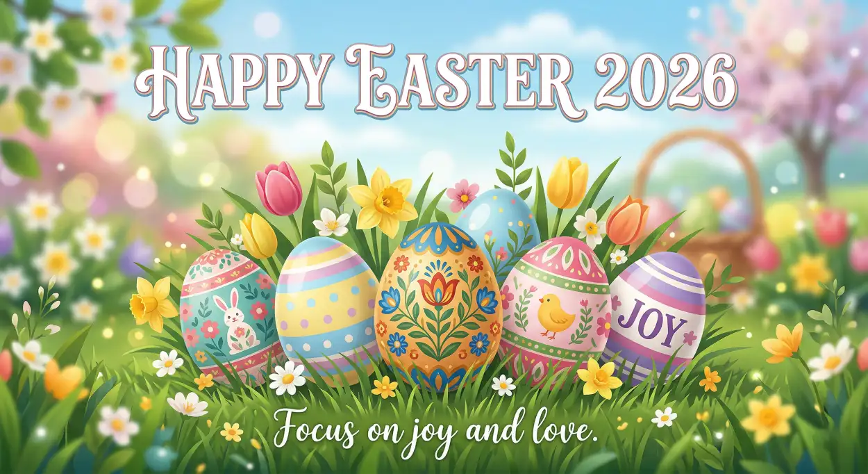 Free Download Happy Easter 2026 Wishes For Uk Friends - High Quality Happy Easter 2026 Image
