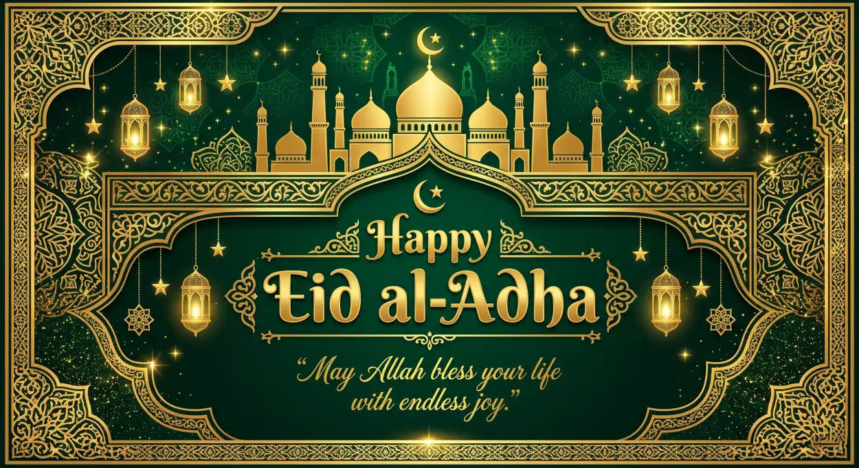 Free Download Happy Eid Al Adha Mubarak Editable Quotes - High Quality Happy Eid Al Adha With Quotes Image