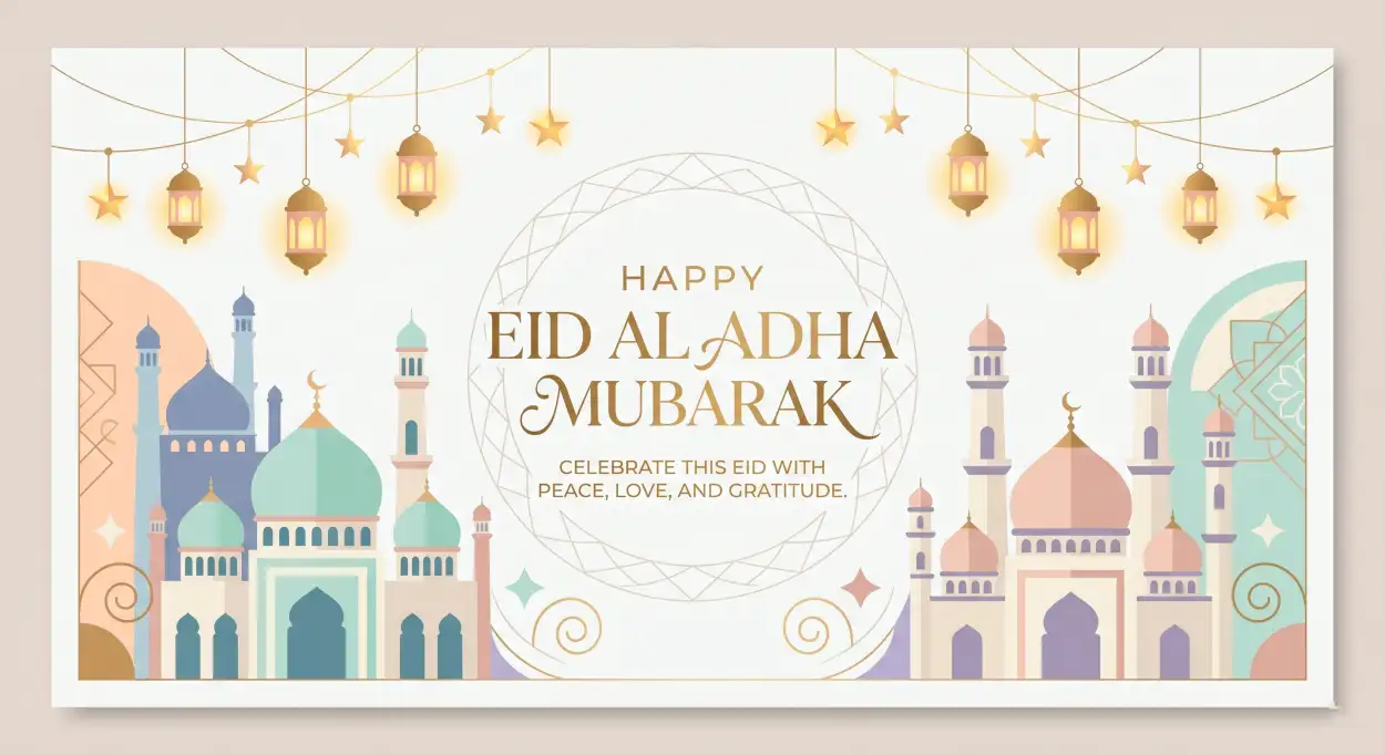 Free Download Happy Eid Al Adha Mubarak Quotes For Cards - High Quality Happy Eid Al Adha With Quotes Image