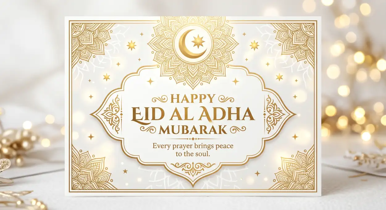 Free Download Happy Eid Al Adha Quote Template For Social Media - High Quality Happy Eid Al Adha With Quotes Image